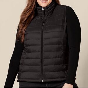 Women's Black Puffer Vest